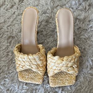 Woven Tan Women's Sandals